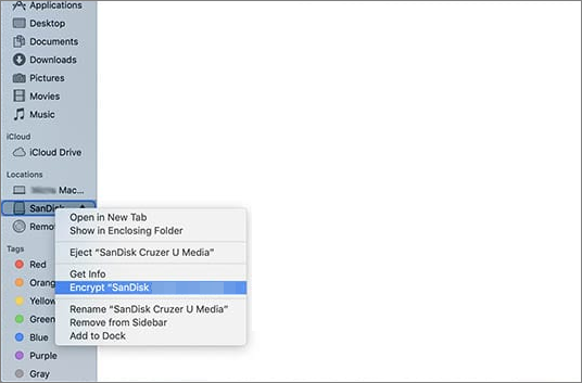 encrypt external drive on mac