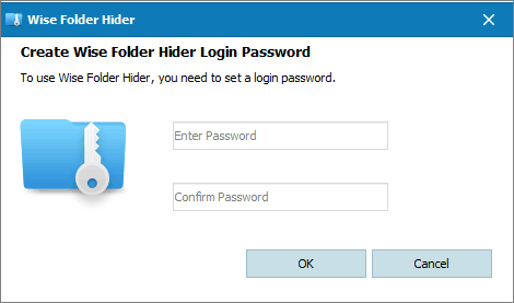 Wise Folder Hider interface