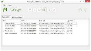 AxCrypt file encryption software