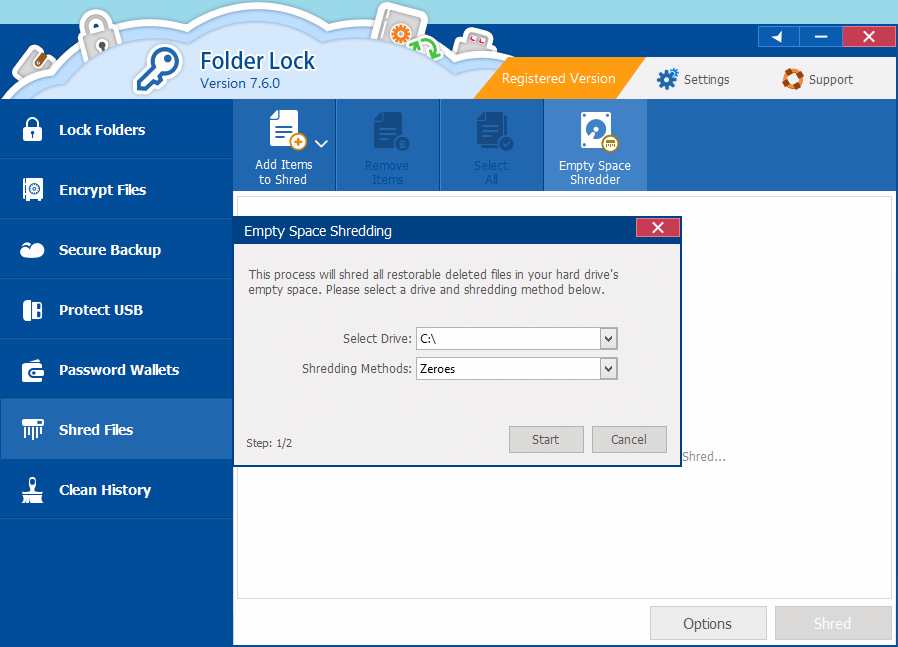 folder encryption software - folder lock