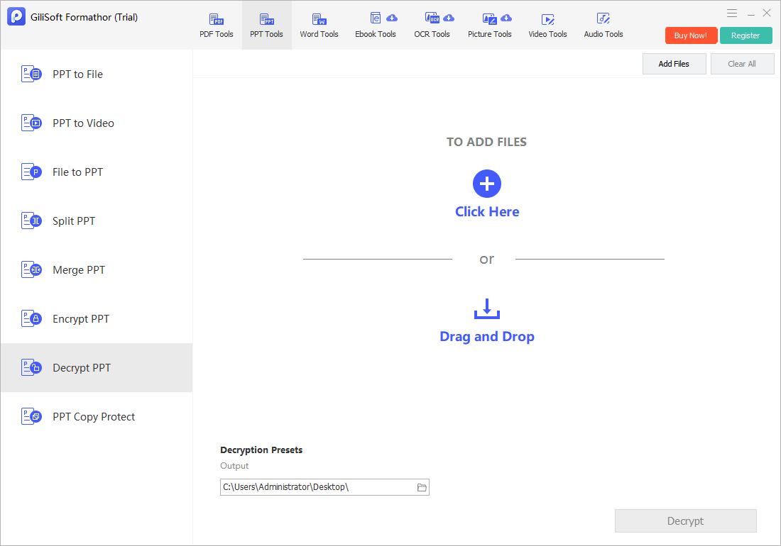 Decrypt PowerPoint