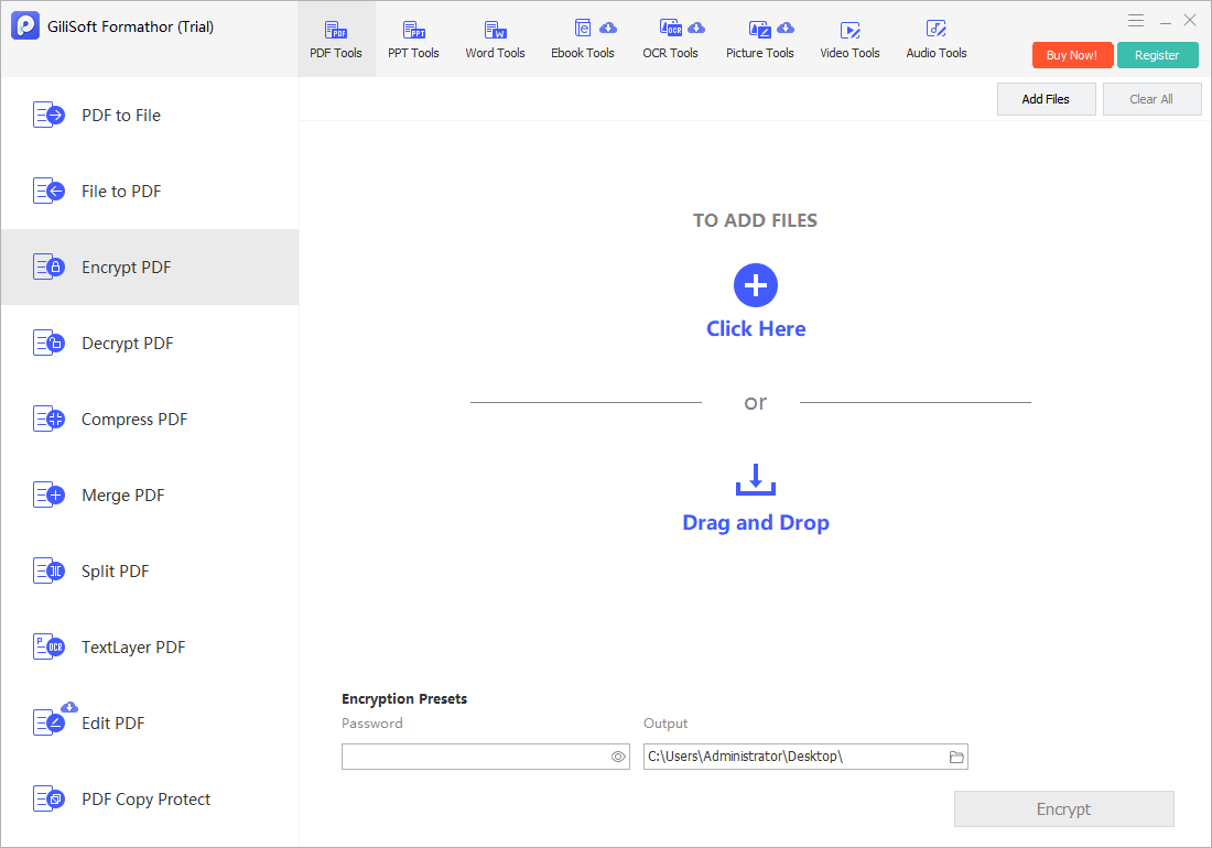 Encrypt PDF