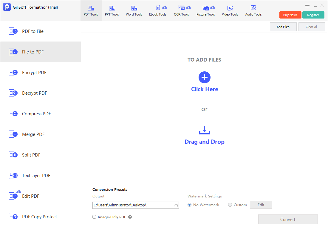Files to PDF