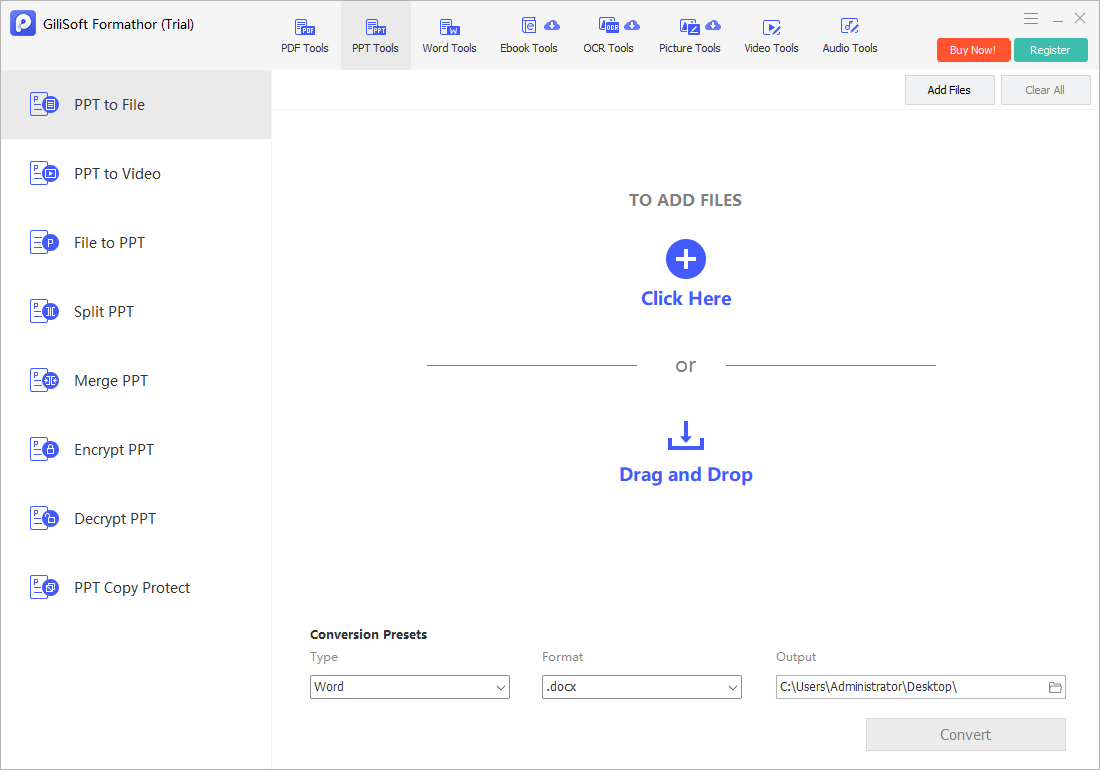 PowerPoint to file
