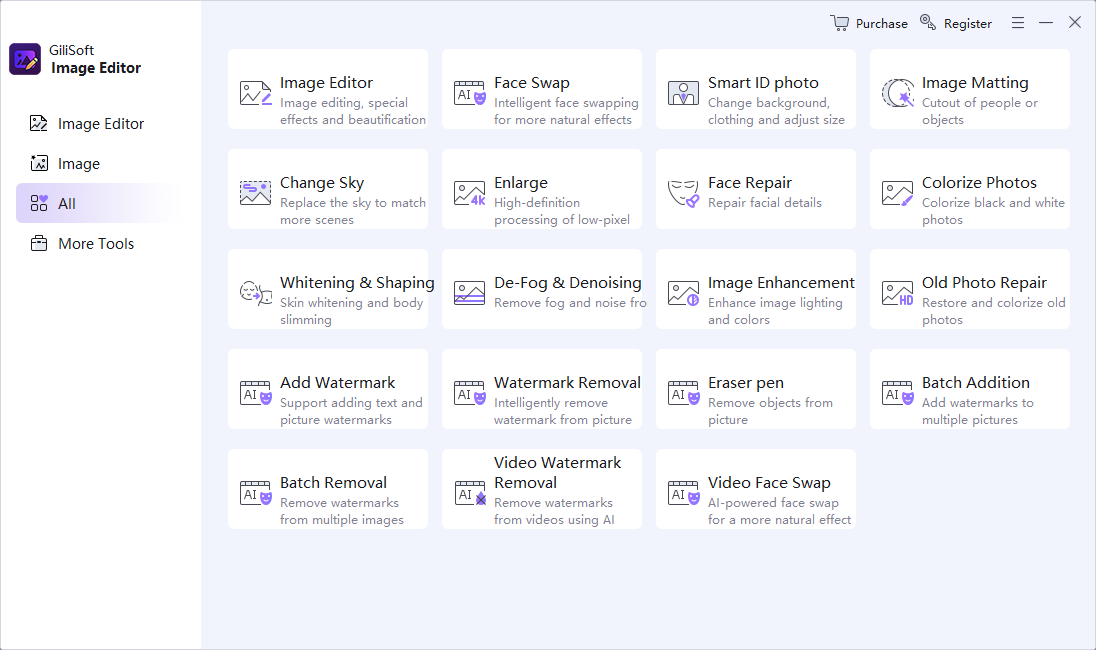 GiliSoft Image Editor main interface