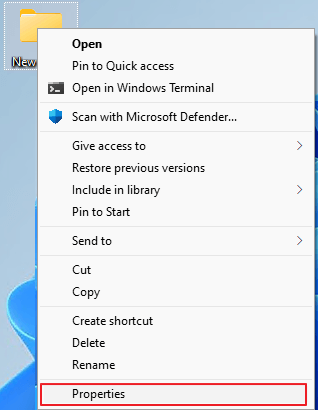 password protect a folder without software via properties-1