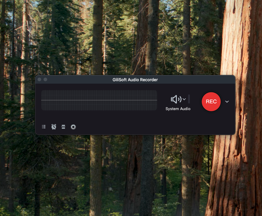 GiliSoft Audio Recorder for Mac main interface