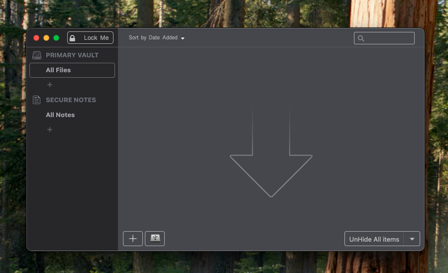 File Lock Pro for Mac main file privacy interface