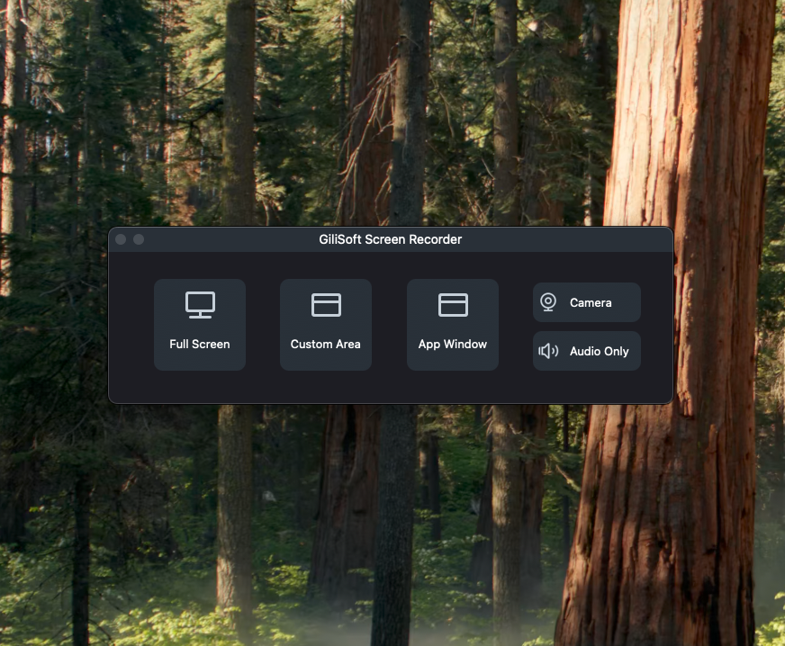 Screen Recorder for Mac main interface