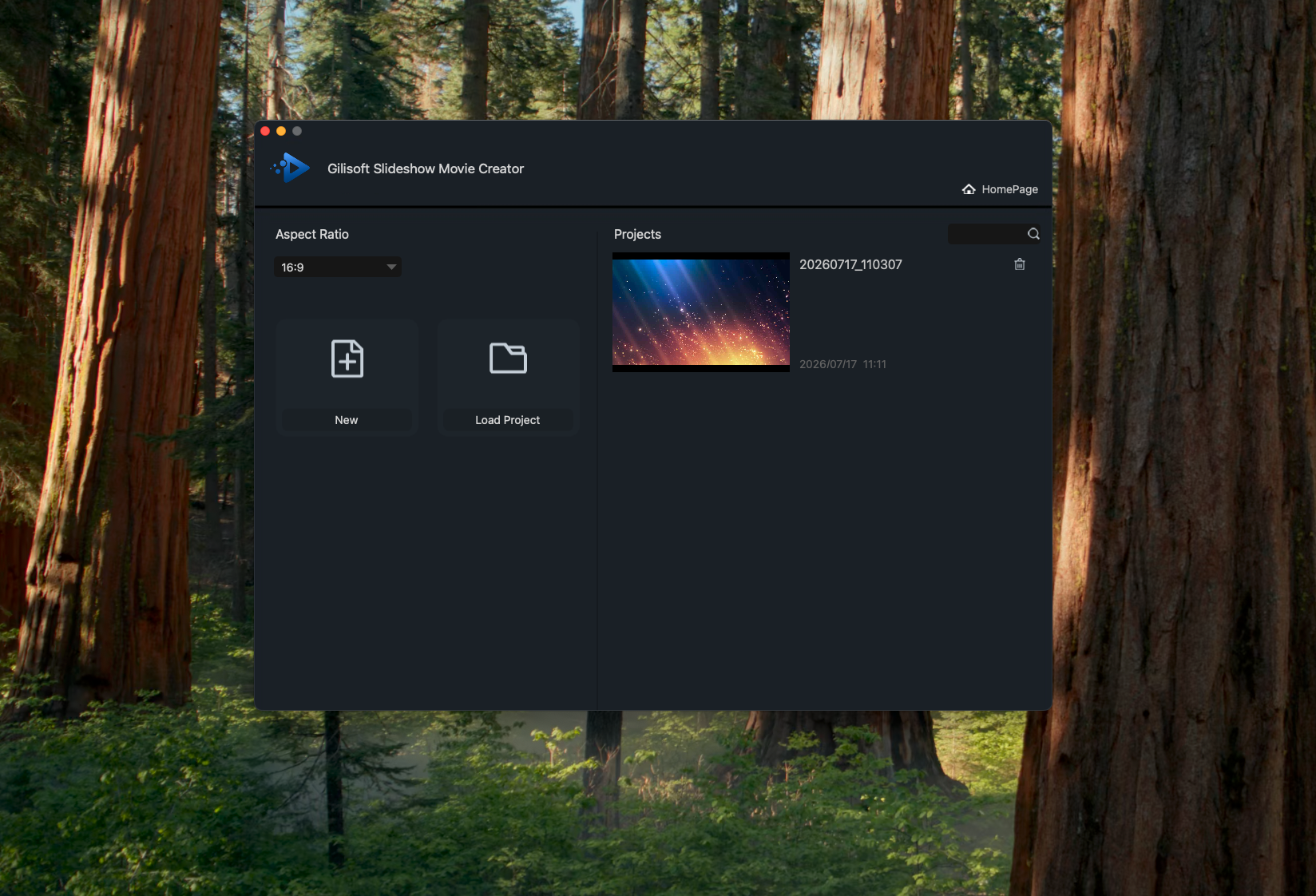Start and manage a slideshow project on Mac