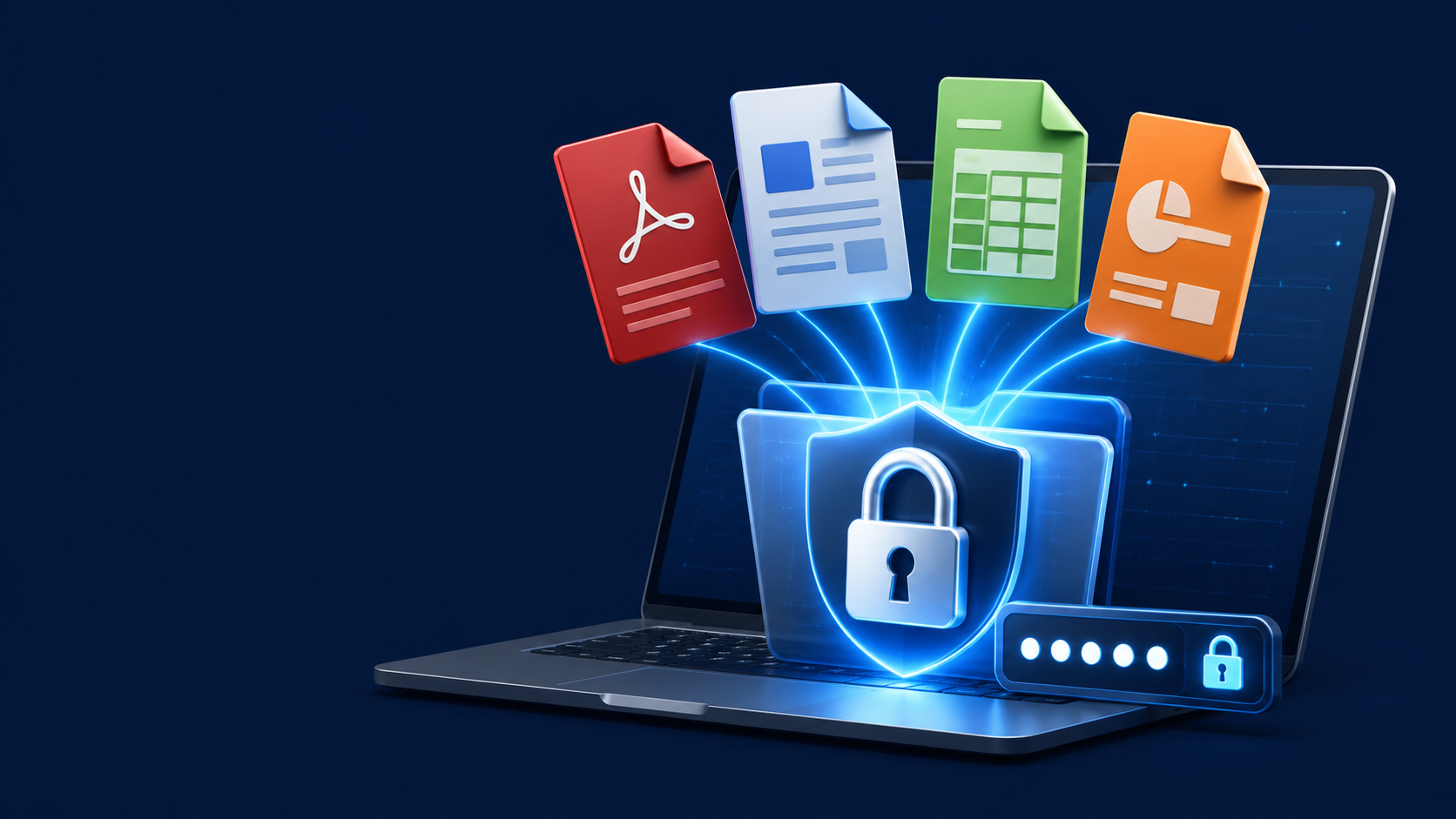 Password-protected PowerPoint and office document delivery