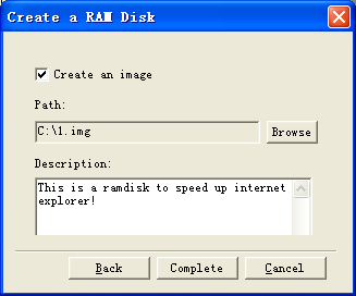 Create RAMDisk image path