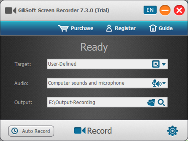 GiliSoft Screen Recorder Pro capture controls