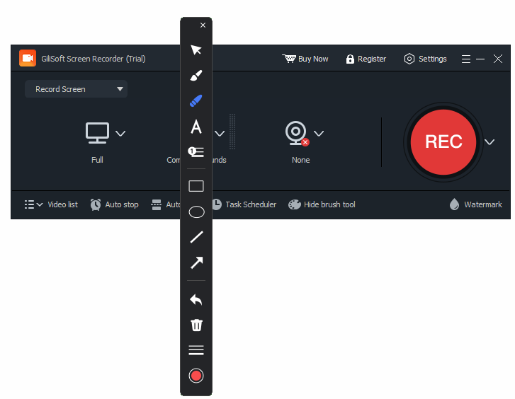Draw and annotate while recording the Windows screen