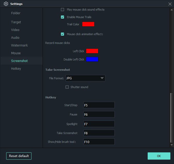 Configure screen capture quality and H264 GPU encoding