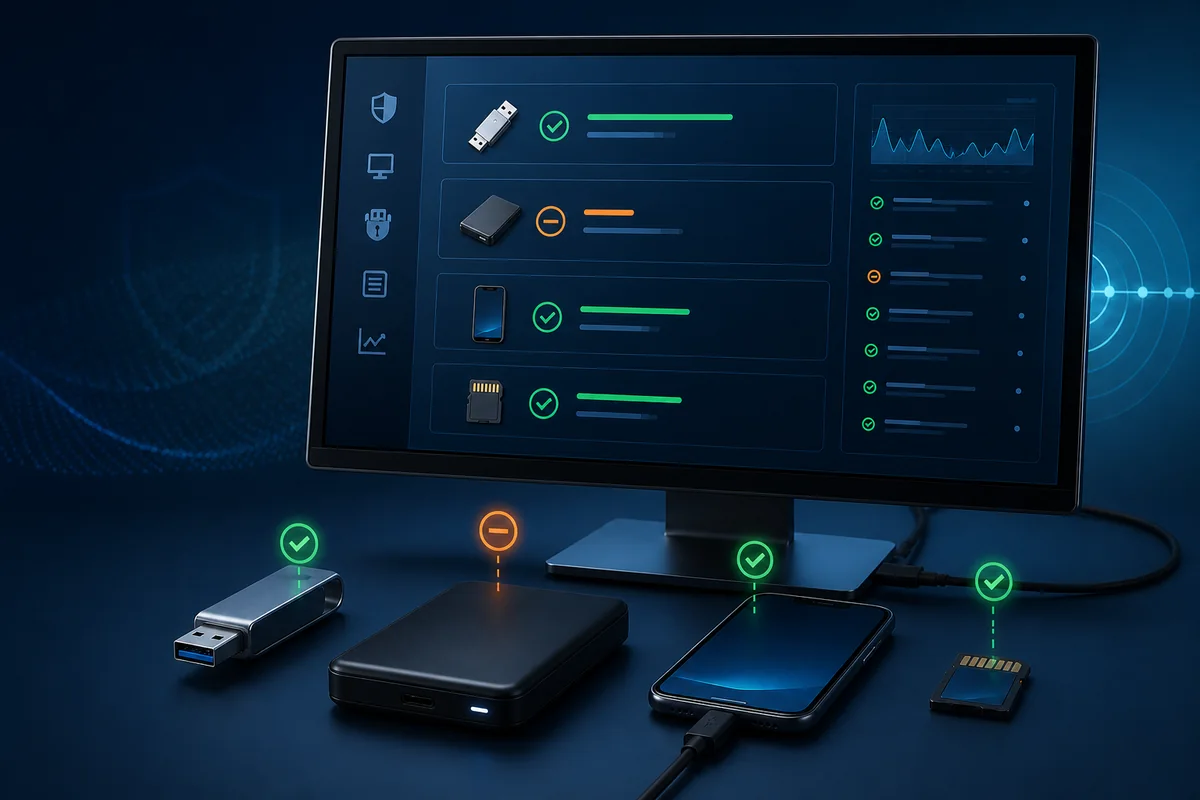 USB device control protecting company Windows computers while approved devices remain available