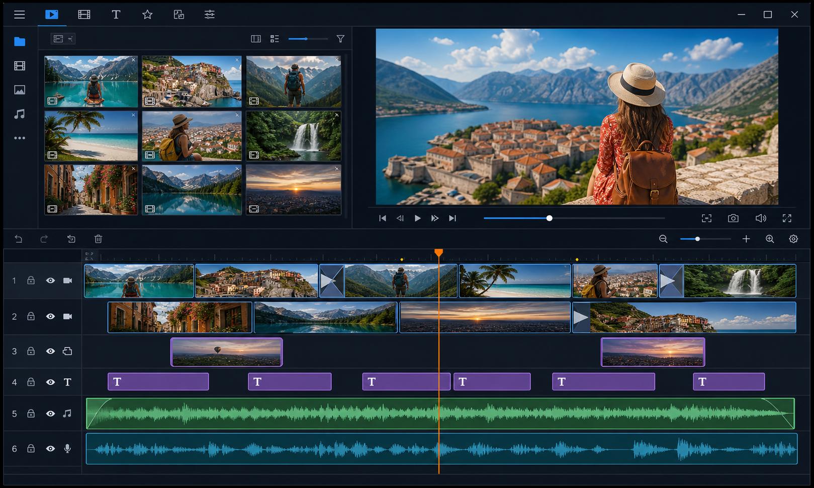 GiliSoft Video Editor Pro interface for How to Create a Video Collage on Windows
