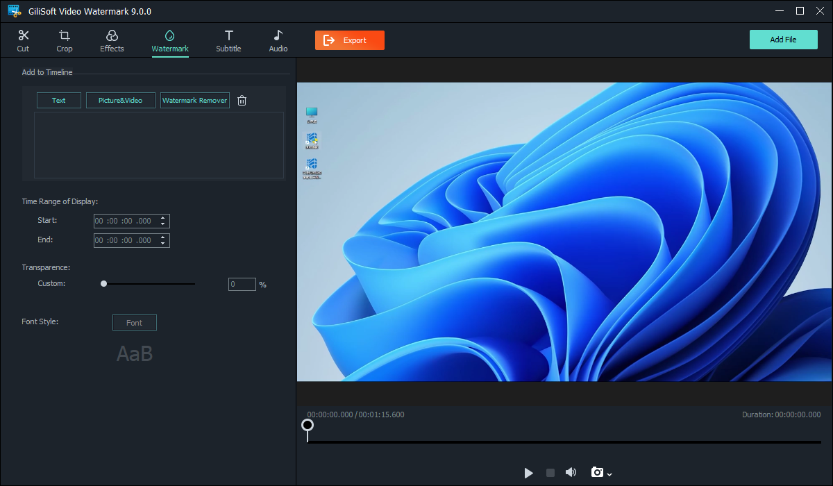 Add text picture or video watermark to video